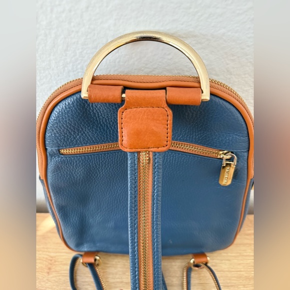 Valentina Italian Leather Convertible Sling Mini Backpack - Picture 8 of 15